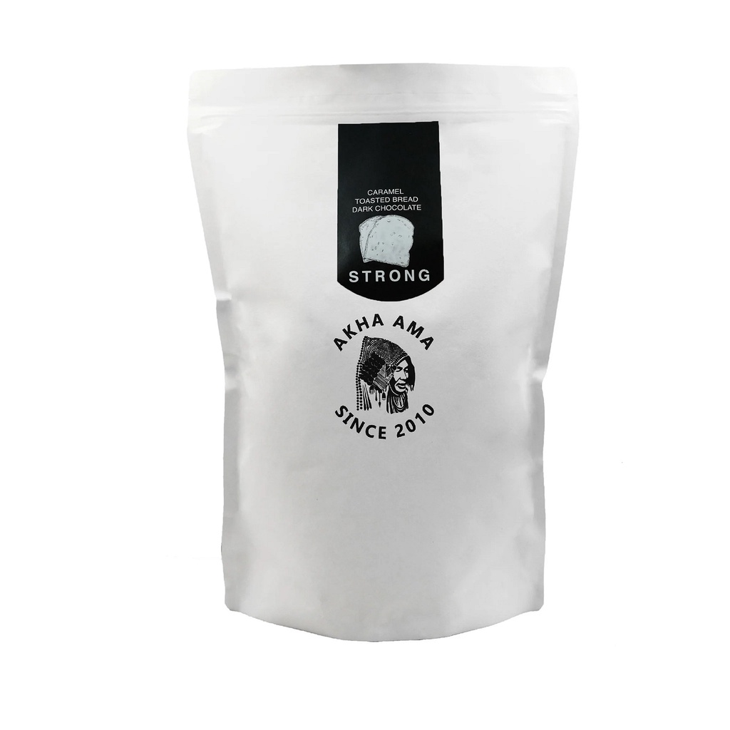 Akha Ama Coffee คั่วใหม่  - STRONG 500g เมล็ดกาแฟคั่วบด อาข่า อาม่า (คั่วเข้ม / Dark)