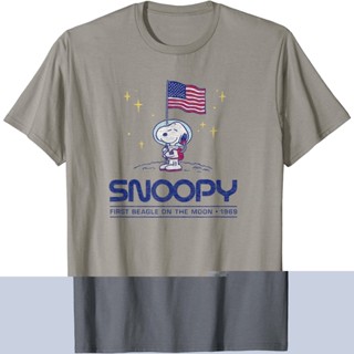 เสื้อยืด peanuts Snoopy First Beagle On The Moon