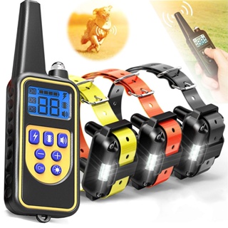 [DOUBLE] Dog Training Collar, IPX7 Waterproof Shock Collars for Dog with Remote Range 2600ft, 3 Training Modes, Beep Vibration and Shock, Electric