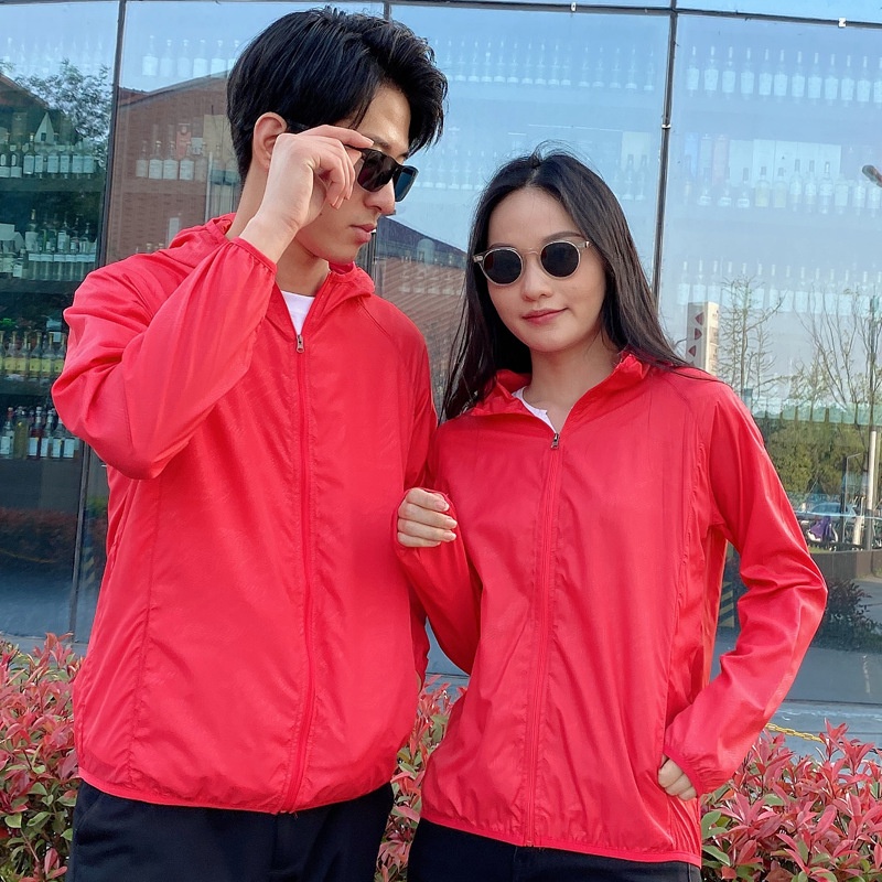 เสื้อโค้ทกันแดด น้ําหนักเบา ป้องกันแดด เหมาะกับใส่กลางแจ้ง แฟชั่นฤดูร้อน สําหรับผู้ชาย และผู้หญิง