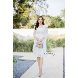 ชุดเดรสลูกไม้สีขาวงานสวยมีไซร้ทุกไซร้ งานถ่ายรูปงานจริงสวยมากๆๆๆ