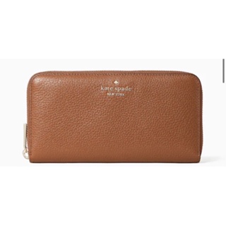 Kate Spade Leila Large Continental Wallet ดำ น้ำตาล