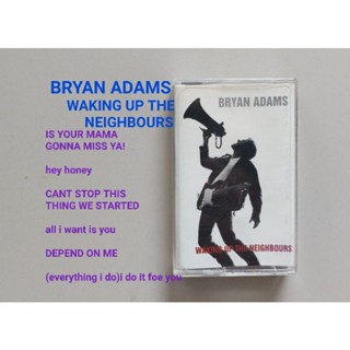 □มือ2 bryan adams เทปเพลง□อัลบั้ม waking up the neighbours ( peacock)(แนว Rock).