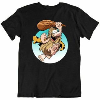 เสื้อแขนสั้น เสื้อยืดลําลอง แขนสั้น พิมพ์ลาย Captain Caveman Retro 80S Art Animation Tv สไตล์วินเทจ สําหรับผู้ชาย