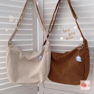 Corduroy Lazy Style All-match Literature and Art One Shoulder Messenger Chic Student Casual Female Simple Dumpling Bag