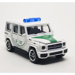 Majorette Mercedes Benz AMG G63 - Brabus - Dubai Police New White ล้อ 5HC Scale 1/61 (8cm) ไม่มี package