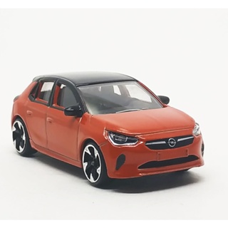 Majorette Opel Corsa - Black Roof Dark Orange ล้อ 5LTS2T Scale 1/55 (8cm) ไม่มี package