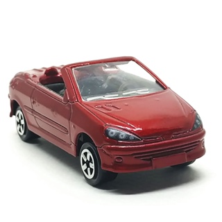 Majorette Peugeot 206 CC Red ล้อ 5S Scale 1/53 (8cm) ไม่มี package