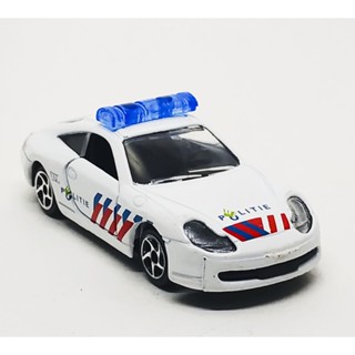 Majorette Porsche 996 - Politie - Natherlands White ล้อ 5SV Scale 1/64 (8cm) ไม่มี package