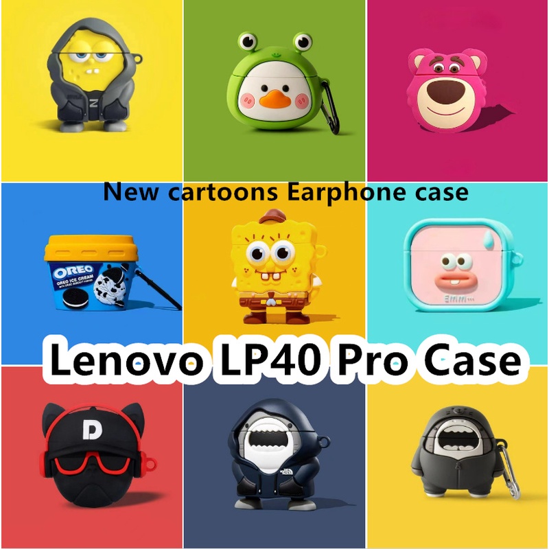 พร้อมส่ง! เคสหูฟัง แบบนิ่ม ลายการ์ตูนหมีคุกกี้ และเกมคอนโซล สําหรับ Lenovo LP40 Pro