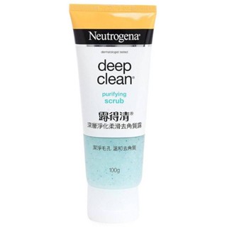 neutrogena deep clean purifying scrub 100g.