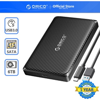 Orico เคสฮาร์ดดิสก์ภายนอก SATA เป็น USB 3.0 Type-C HDD 2.5 นิ้ว USB3.0 MicroB UASP SSD ความเร็วสูง สําหรับ WD Seagate (2189U3-V1)