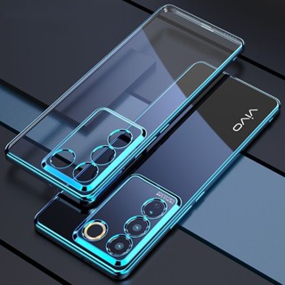 เคส Vivo V27 V29 Y36 V23 V23E 5G เคส Vivo Y27 Y36 V25 V27 Pro V25E เคส ป้องกันโทรศัพท์มือถือใส แบบนิ่ม ชุบไฟฟ้า กันกระแทก สําหรับ