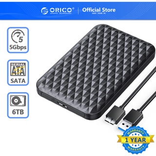 ราคาORICO กล่องใส่ 2.5 Inch HDD Case SATA 3.0 to USB 3.0 5 Gbps 4TB HDD SSD Enclosure Support UASP HD External Hard Disk Box (ไม่รวม HDD)（2520U3）