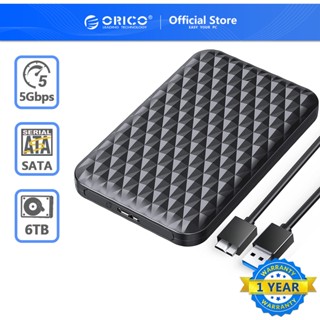 ORICO กล่องใส่ 2.5 Inch HDD Case SATA 3.0 to USB 3.0 5 Gbps 4TB HDD SSD Enclosure Support UASP HD External Hard Disk Box (ไม่รวม HDD)（2520U3）