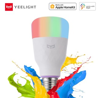 Yeelight หลอดไฟอัจฉริยะ LED 1S 800 Lumens E27 หลากสี ประหยัดพลังงาน สําหรับบ้าน Apple Homekit Mijia App