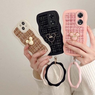 เคส OPPO Reno 8T 8Z 7Z 5G เคส OPPO A78 5G  Reno8 5G เคส OPPO Reno 7 8 Pro 5G โทรศัพท์มือถือหนังแกะ กันกระแทกกล้อง ลายหมี สําหรับ เคส OPPO Reno 8Z 5G