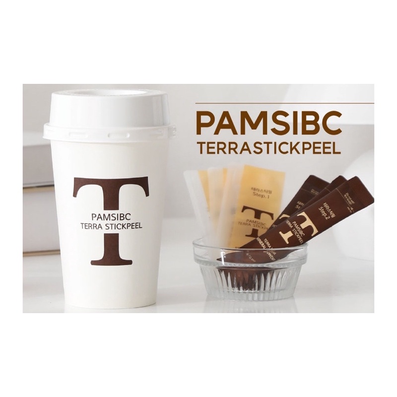 [มาส์กผงภูเขาไฟ / มาส์กกาแฟ] Pamsibc Terra StickPeel (1set ใช้ได้)