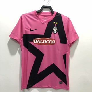 เสื้อยืด ลายทีมชาติฟุตบอล Juventus Gaopin 2011/2012 ชุดเยือน สีชมพู สไตล์เรโทร