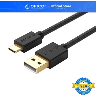 Orico สายเคเบิล USB2.0 เป็น Type C USB 2.0 Type A เป็น USB 3.1 Type C ชุบทอง 1.64 ฟุต - 6.6 ฟุต 0.5 เมตร - 2 เมตร สําหรับโทรศัพท์มือถือ แล็ปท็อป (U2-AC02)