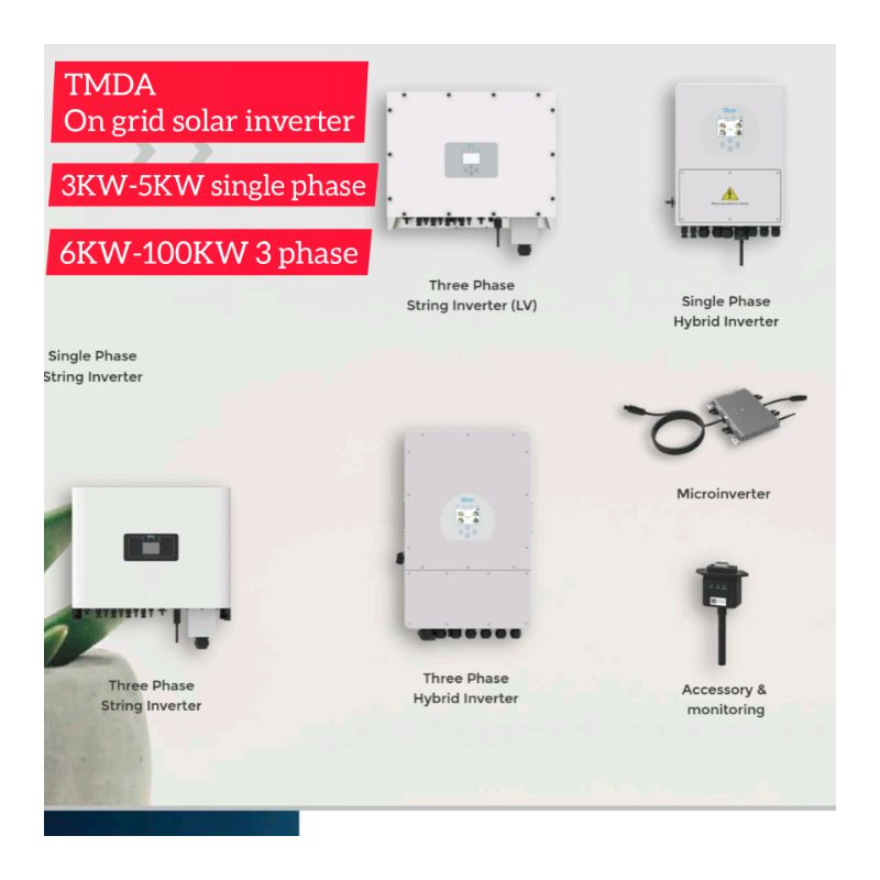 ฟรี WIFI 20KW-100KW on grid inverter ยี้ห้อ TMDA ก่อนที่จะสั่งซื้อสอบถามข้อมูลก่อนครับ
