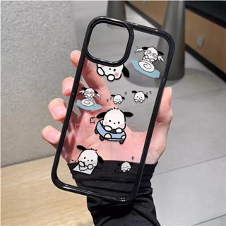 เคสโทรศัพท์มือถืออะคริลิคใส แบบแข็ง ลาย Pochacco น่ารัก สําหรับ iphone 14promax 11 13 12 7Plus 8 X XS Max