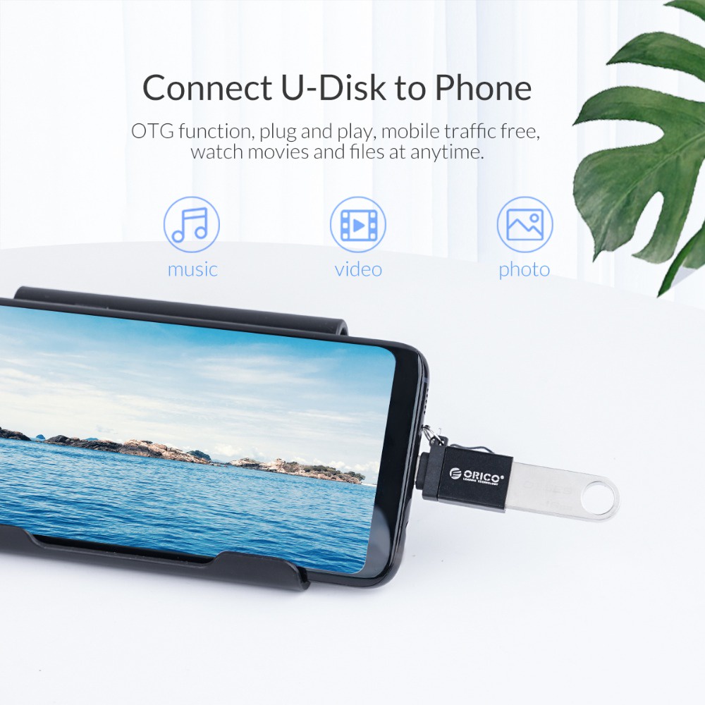 Orico อะแดปเตอร์แปลง Micro b เป็น Type c OTG USB-c USB 3.0 สําหรับ Xiaomi HUAWEI (CBT-MT01)