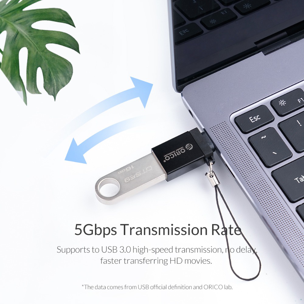 Orico อะแดปเตอร์แปลง Micro b เป็น Type c OTG USB-c USB 3.0 สําหรับ Xiaomi HUAWEI (CBT-MT01)