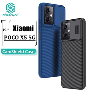 Nillkin CamShield เคสโทรศัพท์ Poco X5 5G เคสกล้อง เลื่อน ป้องกัน หรูหรา แข็ง PC กันกระแทก ฝาหลัง