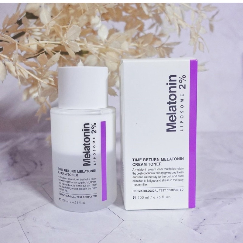 [ครีมโทนเนอร์] Maxclinic Time Return Melatonin Cream Toner (200ml) แถมสำลี 1 กล่อง