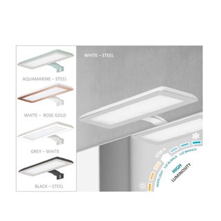 FOCCO NIKITA โคมไฟตกแต่ง LED 10 วัตต์ เทา-ขาว L0004 LED LIGHTING GREY-WHITE LED BATHROOM LIGHTING Bathroom