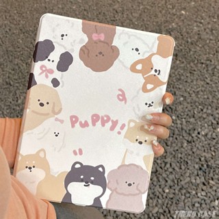 เคส ลายการ์ตูนลูกสุนัข หมุนได้ 360 องศา สไตล์เกาหลี สําหรับ iPad Pro 11 2021 2022 Case 2020 iPad Air 4 Air 5 2022 iPad Mini 6 2021 9th 8th 10.2 นิ้ว