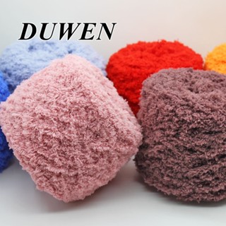 DUWEN ไหมพรมขนแกะ ขนมิงค์ แคชเมียร์ ยาว 3 ชั้น 100 กรัม สําหรับถักโครเชต์ DIY