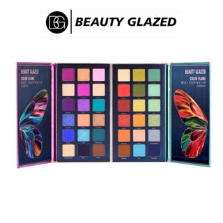 Beauty GLAZED พาเลทอายแชโดว์ ชิมเมอร์ เนื้อแมตต์ ชิมเมอร์ 18 สี