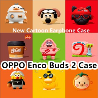 พร้อมส่ง! เคสหูฟัง แบบนิ่ม ลายการ์ตูน สําหรับ OPPO Enco Buds 2