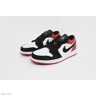 Nike Air Joran1 Low Black Toe รองเท้าผ้าใบสำหรับผู้ชาย และผู้หญิง