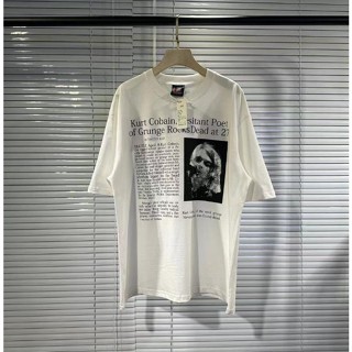 ใหม่ เสื้อยืดแขนสั้นลําลอง พิมพ์ลาย Nirvana Band Kurt Donald Cobain Kote Koben เข้ากับทุกการแต่งกาย สไตล์เรโทร สําหรับผู้ชาย และผู้หญิง