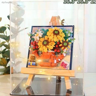 lego flower ช่อดอกไม้รับปริญญา ดอกไม้ปลอมไหว้พระ เลโก้ดอกไม้ เลโก้ดอกไม้ ใช้งานร่วมกับ LEGO Girls Series ประกอบบล็อกอนุภ