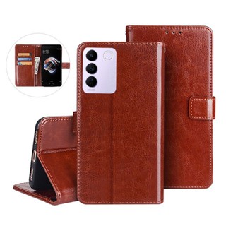 เคสโทรศัพท์ Vivo V27 5G Y36 V25 Pro V25e Y35 Y22 V23 V23e V21 V20 Pro PU Leather Card Holder Soft Silicone Inner Flip Case Wallet Cover Business Case Wallet Case เคส วีโว่วี27 VIVOY36 VIVOV27 VIVOV25 VivoY35 VivoY22 วีโว่วิดีโอ36