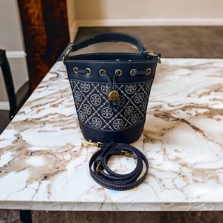 (ส่งไว) กระเป๋าTory Burch bucket monogram