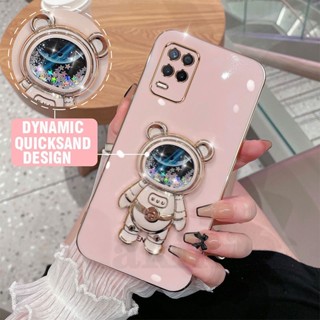 เคสซิลิโคน TPU ลายหมีอวกาศ 6D สําหรับ Realme 8 4g Realme 8 5g Realme 8 Pro