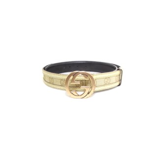 เข็มขัด Gucci belt with Interlocking G buckle sz 85 34 มือ 2 ของแท้100%