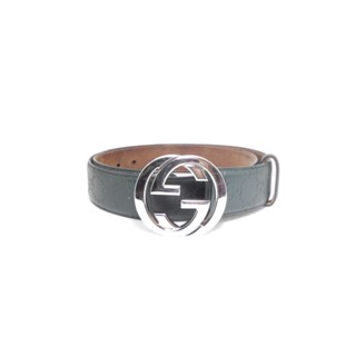 เข็มขัด Gucci Signature Leather belt sz 95 38 มือ 2 ของแท้100%