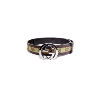 เข็มขัด Gucci belt with Interlocking G buckle sz 75 30 มือ 2 ของแท้100%