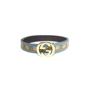 เข็มขัด Gucci belt with Interlocking G buckle sz 90 36มือ 2 ของแท้100%