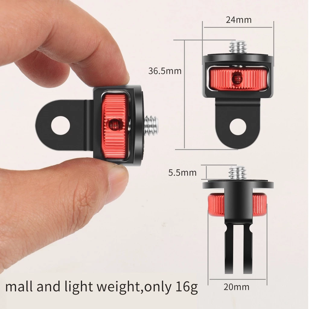 FEICHAO ใช้งานร่วมกับ DJI OSMO กระเป๋า 4 สําหรับ Insta360 X5 สําหรับ GoPro 13 Universal 360 หมุน Converter มินิขาตั้งกล้องอะแดปเตอร์ thumbnail 5