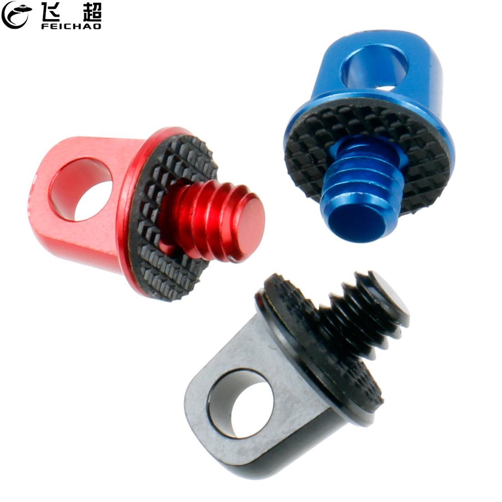 Feichao อะแดปเตอร์สกรูกล้อง 1/4-20 นิ้ว 3/8 นิ้ว 1/4 นิ้ว D Ring สําหรับสายคล้องไหล่ คอ DSLR ถ่ายภาพสตูดิโอ