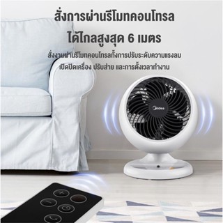 มีเก็บเงินปลายทาง Midea พัดลมเทอร์โบไมเดีย หน้ากว้าง 7 นิ้ว (Turbo Fan) รุ่น FG18-19ER