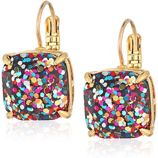 KATE SPADE NEW YORK square glitter cz drop earrings ต่างหูสุดสวยจากKate Spade USA