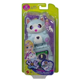 Polly Pocket Mini Flip and Reveal Arcic Fox Playset GTM56  Polly ชุดของเล่นสุนัขจิ้งจอก ขนาดเล็ก GTM56